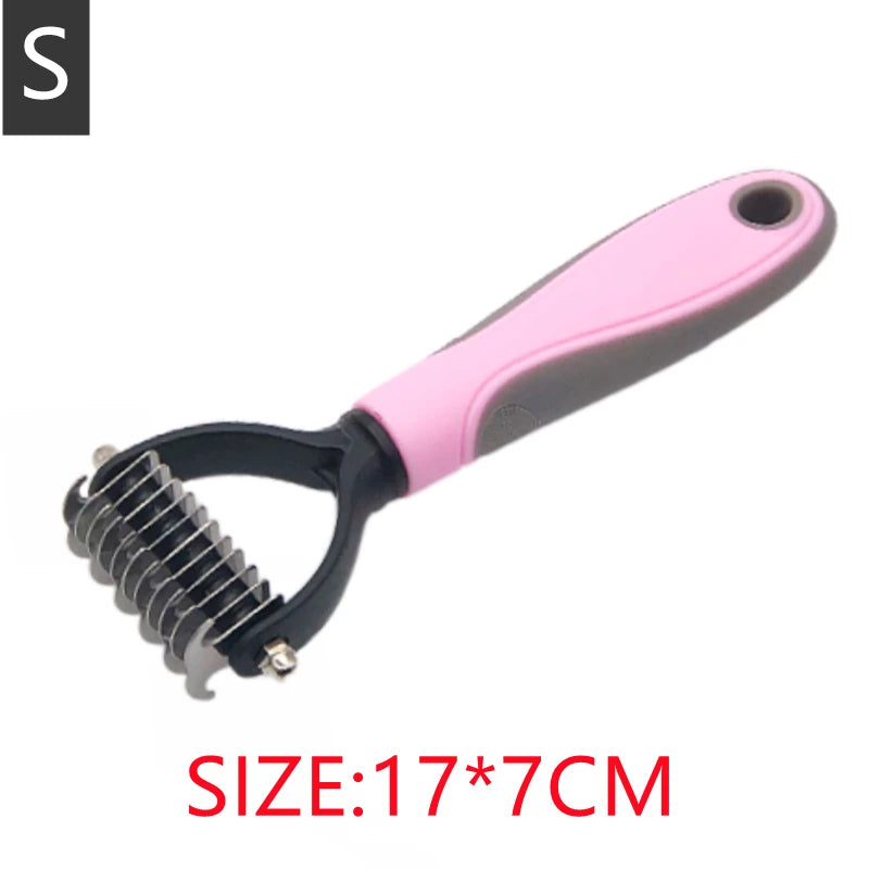 New Professional Pet Cat Hair Removal Comb Brush Dog Grooming Shedding Tools Puppy Hair Shedding Trimmer Pet Fur Trimming Combs